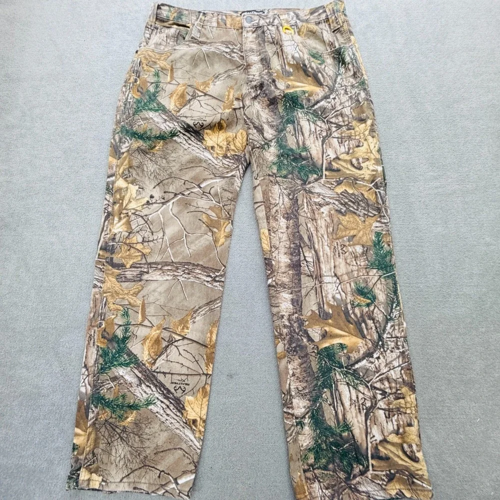 RealTree Camouflage Jeans Mens 38x32 (Actual 38x31)‎ Lined Hunting Style# 5191-5
